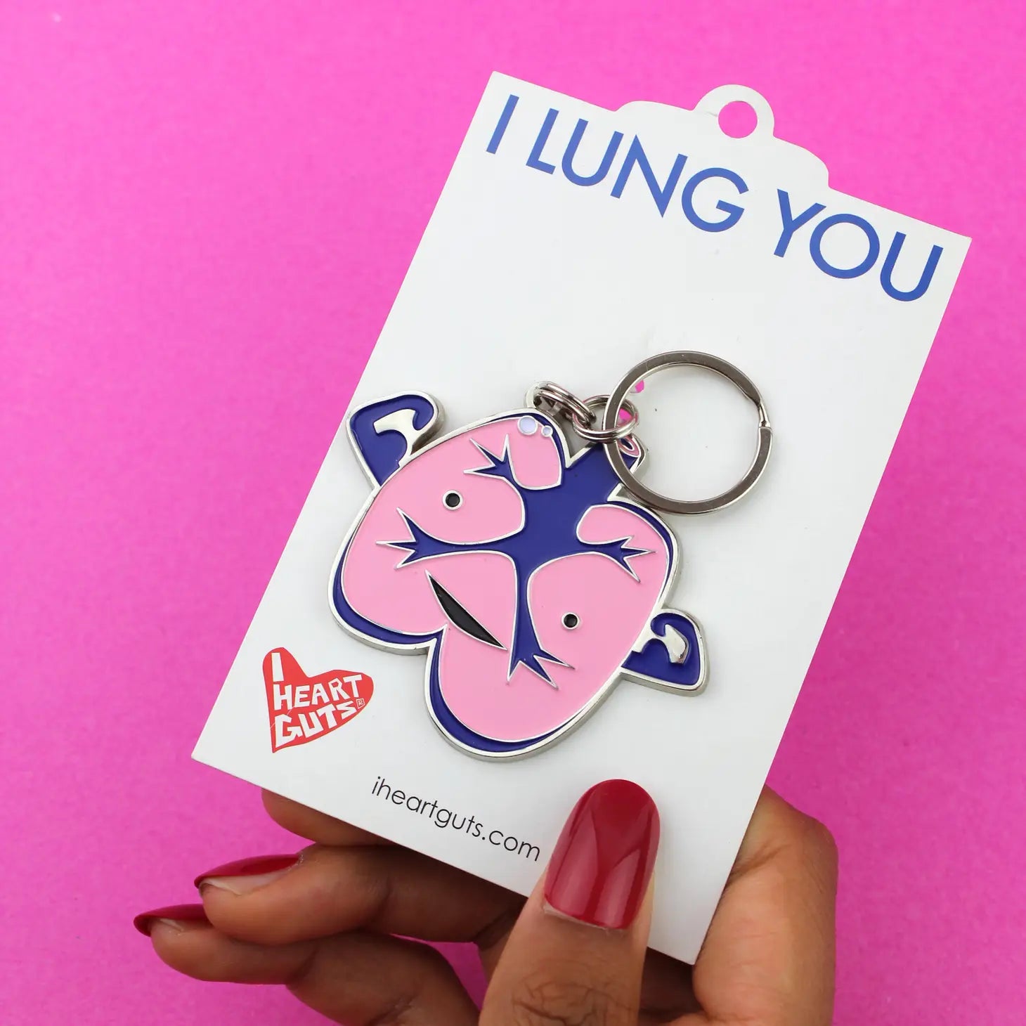 Keychain Lungs - I Lung You