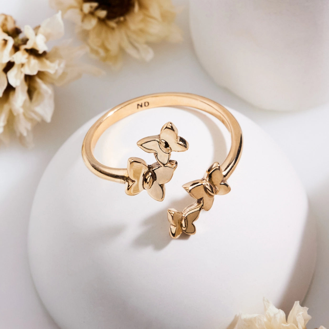 Bronze ring butterfly swarm