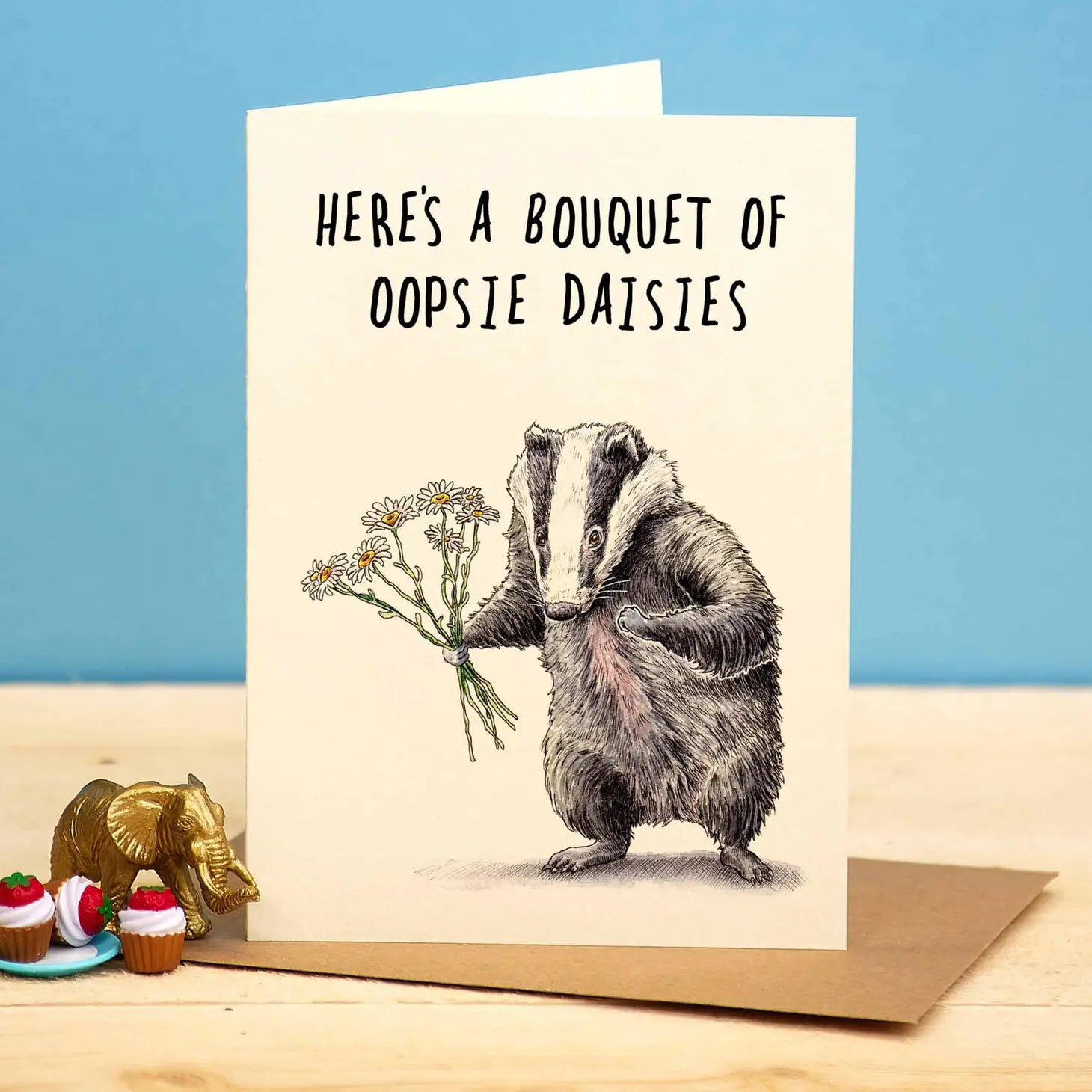 Greeting card "Bouquet of Oopsie Daisies"