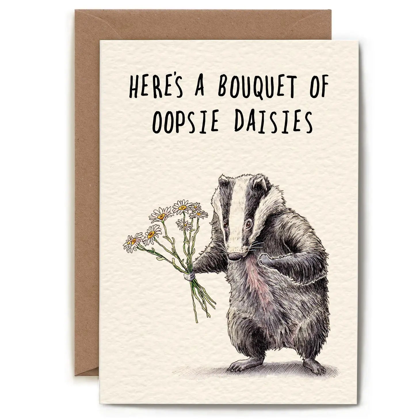 Greeting card "Bouquet of Oopsie Daisies"