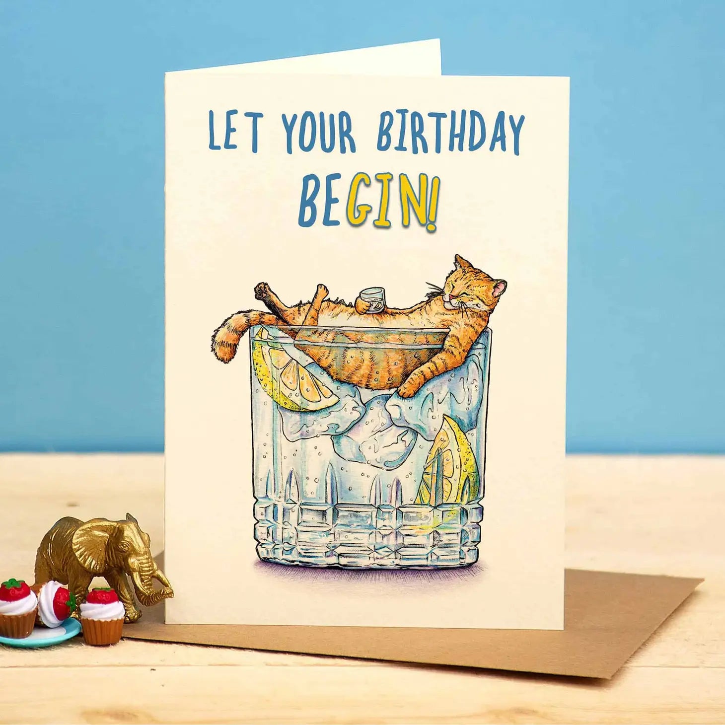 Greeting card "Let your birthday beGIN"