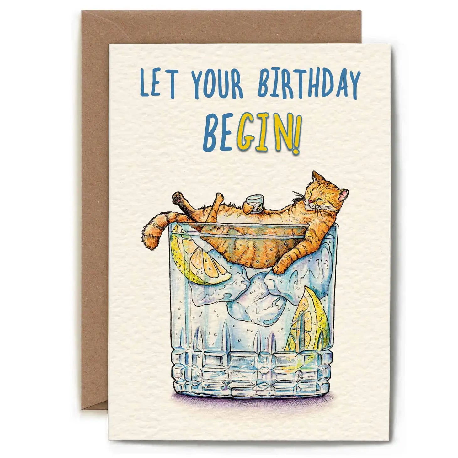 Greeting card "Let your birthday beGIN"