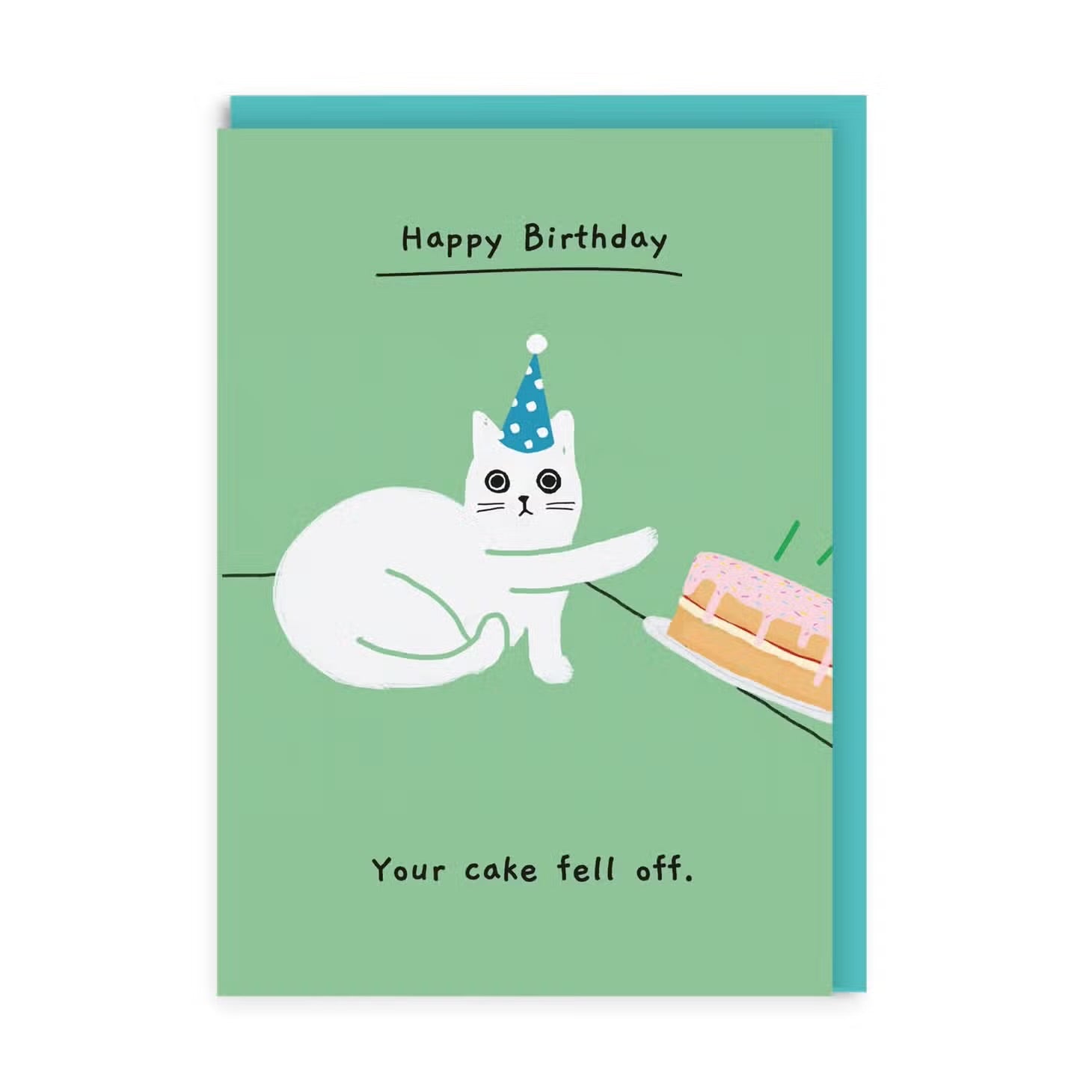 Greeting Card "Your Cake Fell Off"