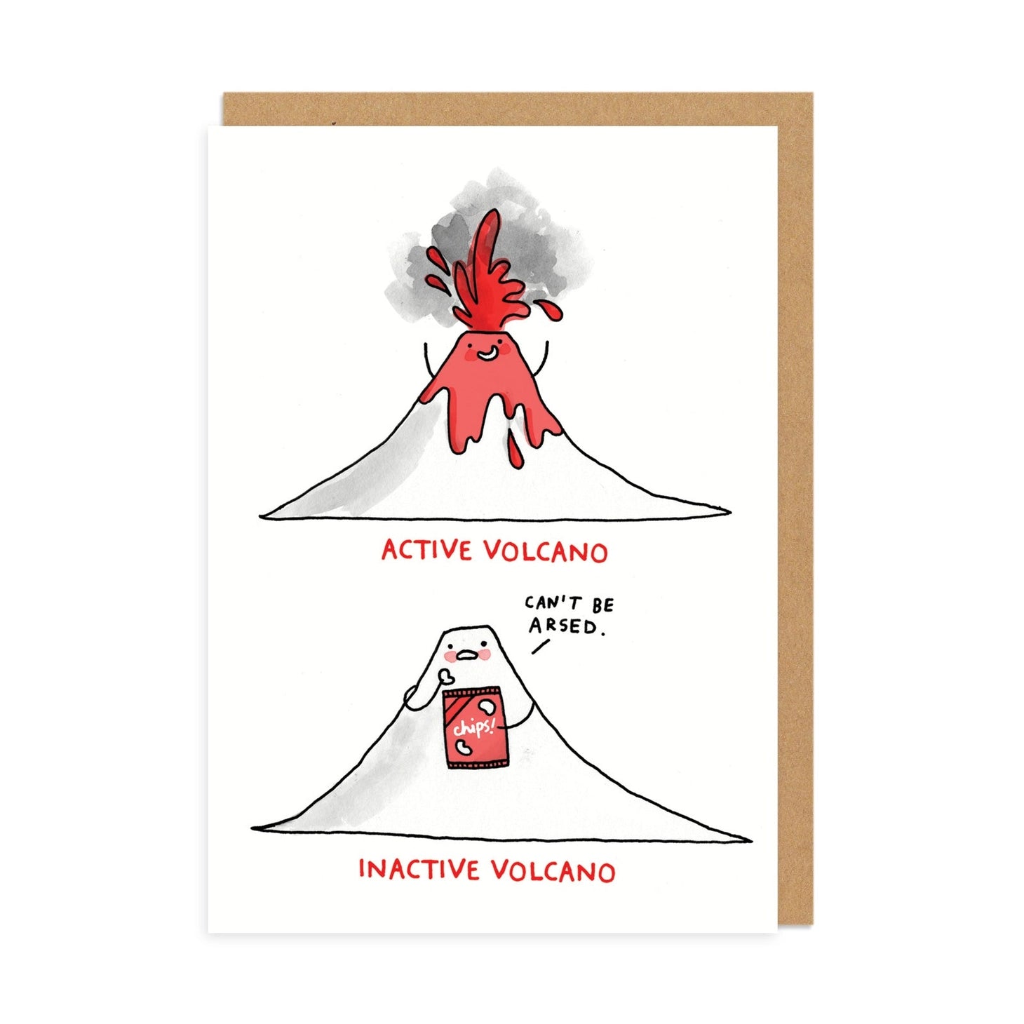 Greeting card "Inactive Volcano"