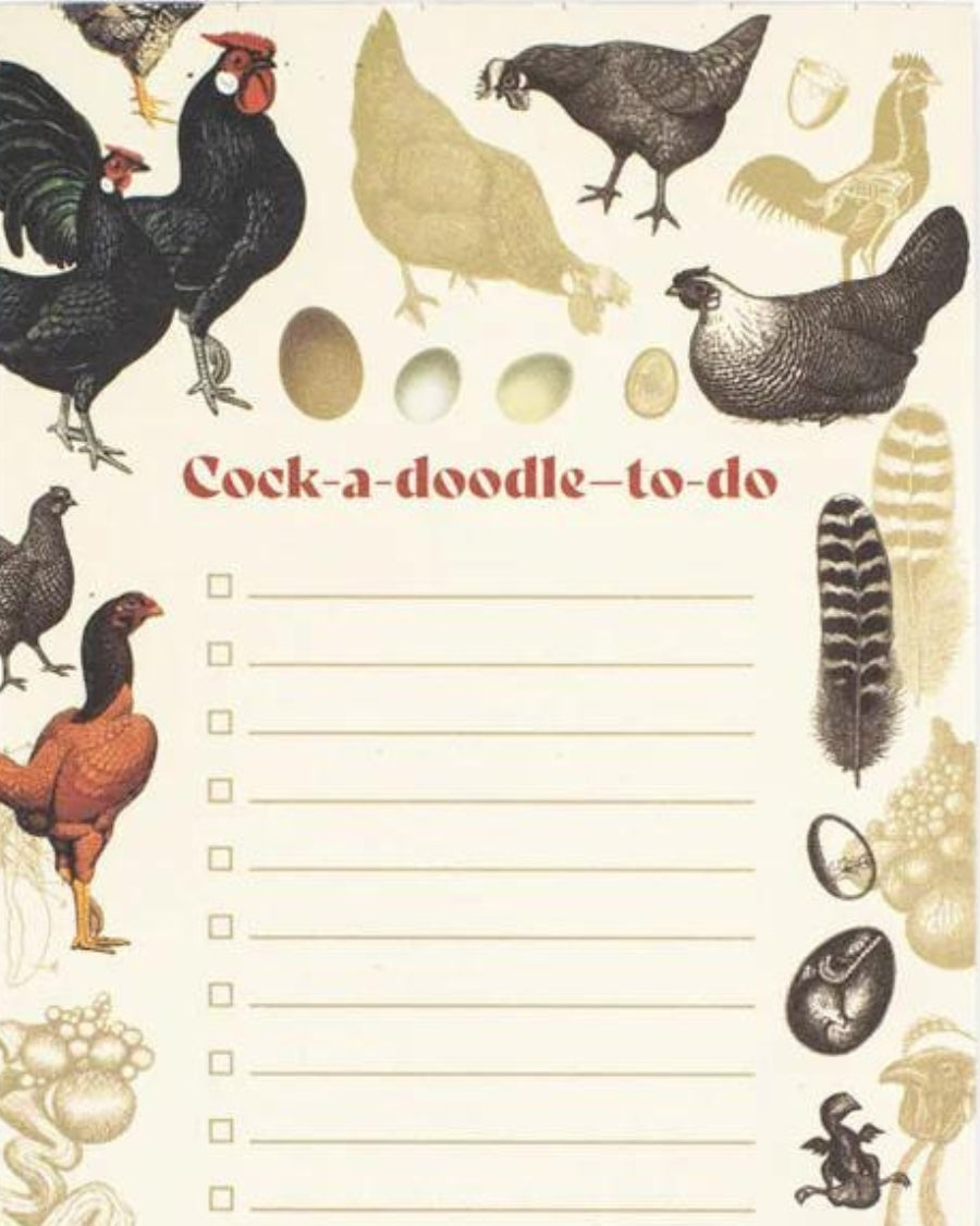 Task List Chickens - Cock-A-Doodle-To-Do