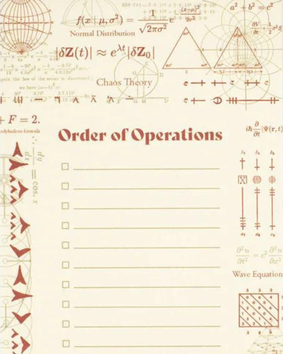 Task List Mathematics - Order Of Operations