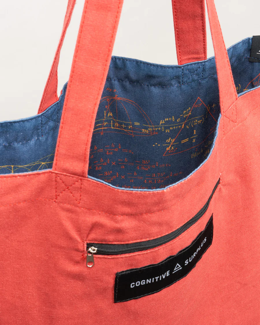 Shoulder bag "Equations that changed the world" (blue)