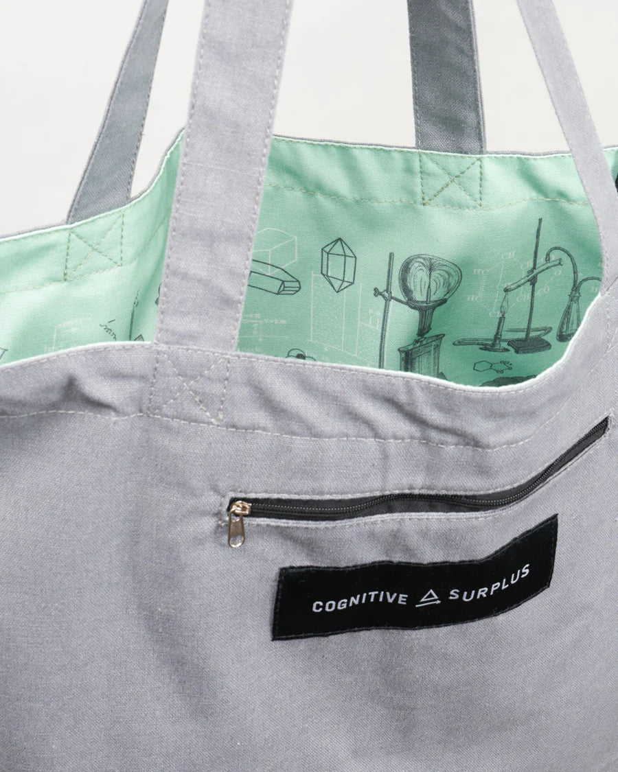 Shoulder bag "Chemistry lab" (green)