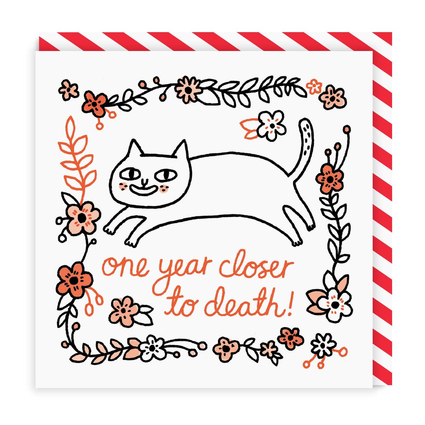 Greeting card "One Year Closer to Death" -. Fairy Positron