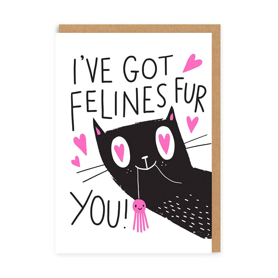 Greeting card "Felines for you" - Fairy Positron