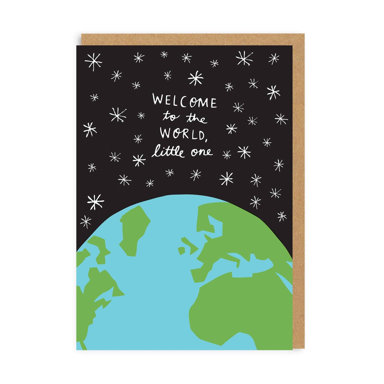 Greeting card "Welcome to the World" -. Fairy Positron