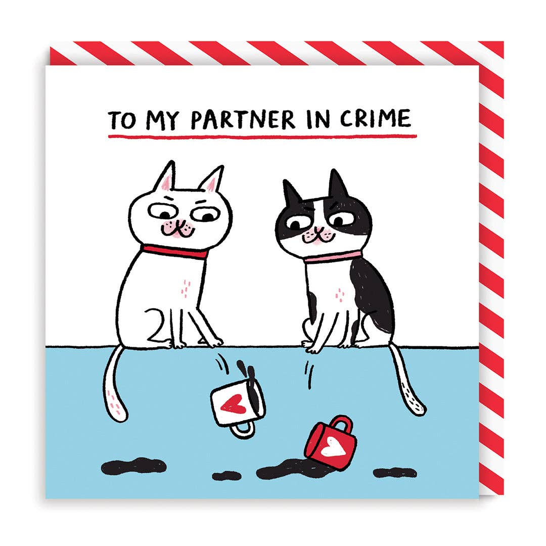 Greeting card "Partner in crime" - Fairy Positron
