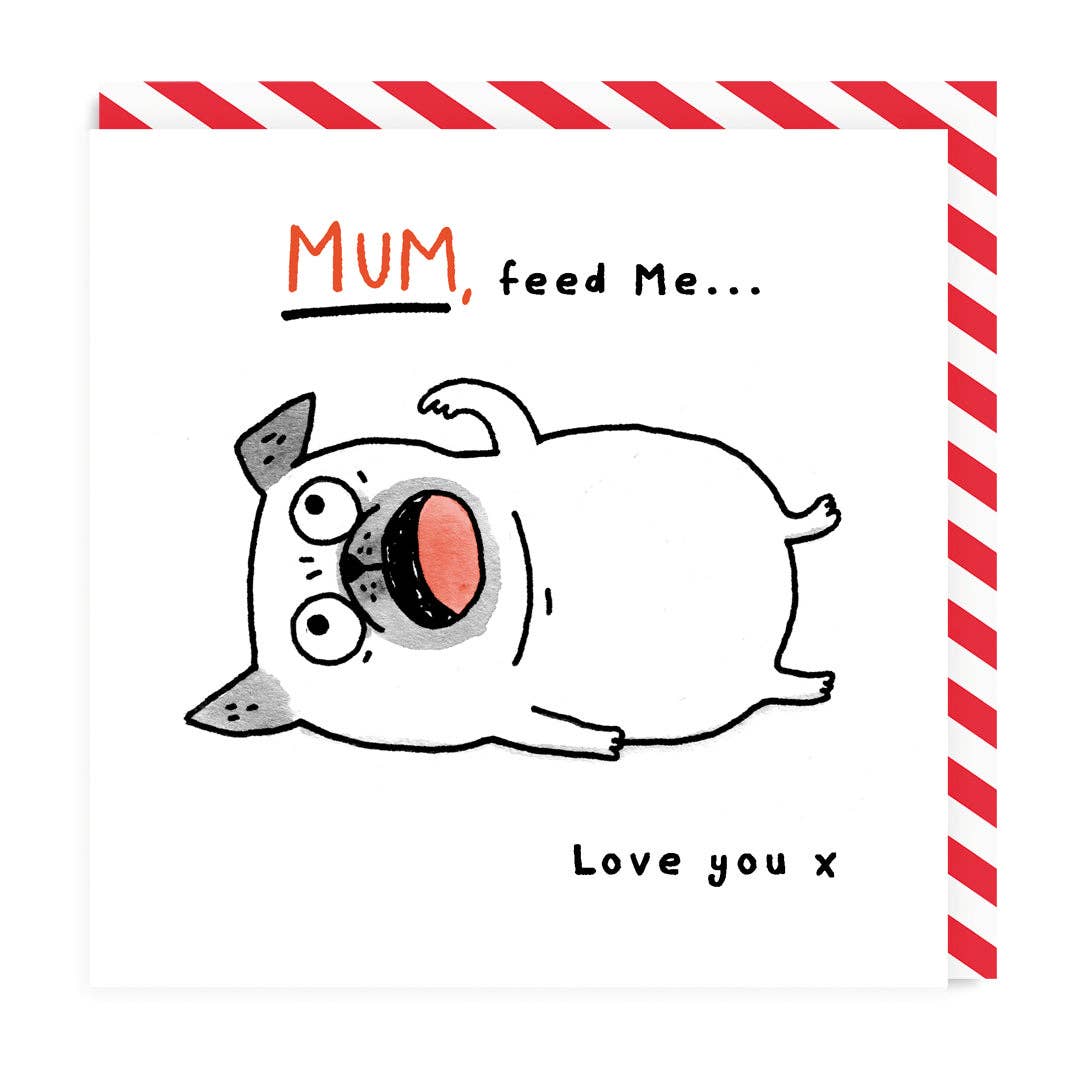 Mother's Day greeting card "Feed me" -. Fairy Positron