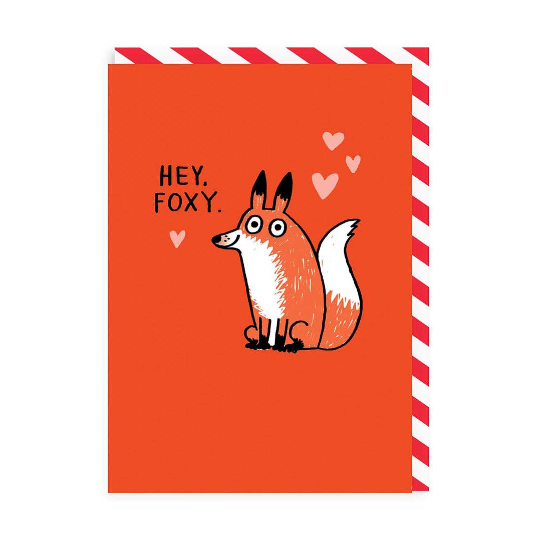 Greeting card "Hey Foxy" - Fairy Positron