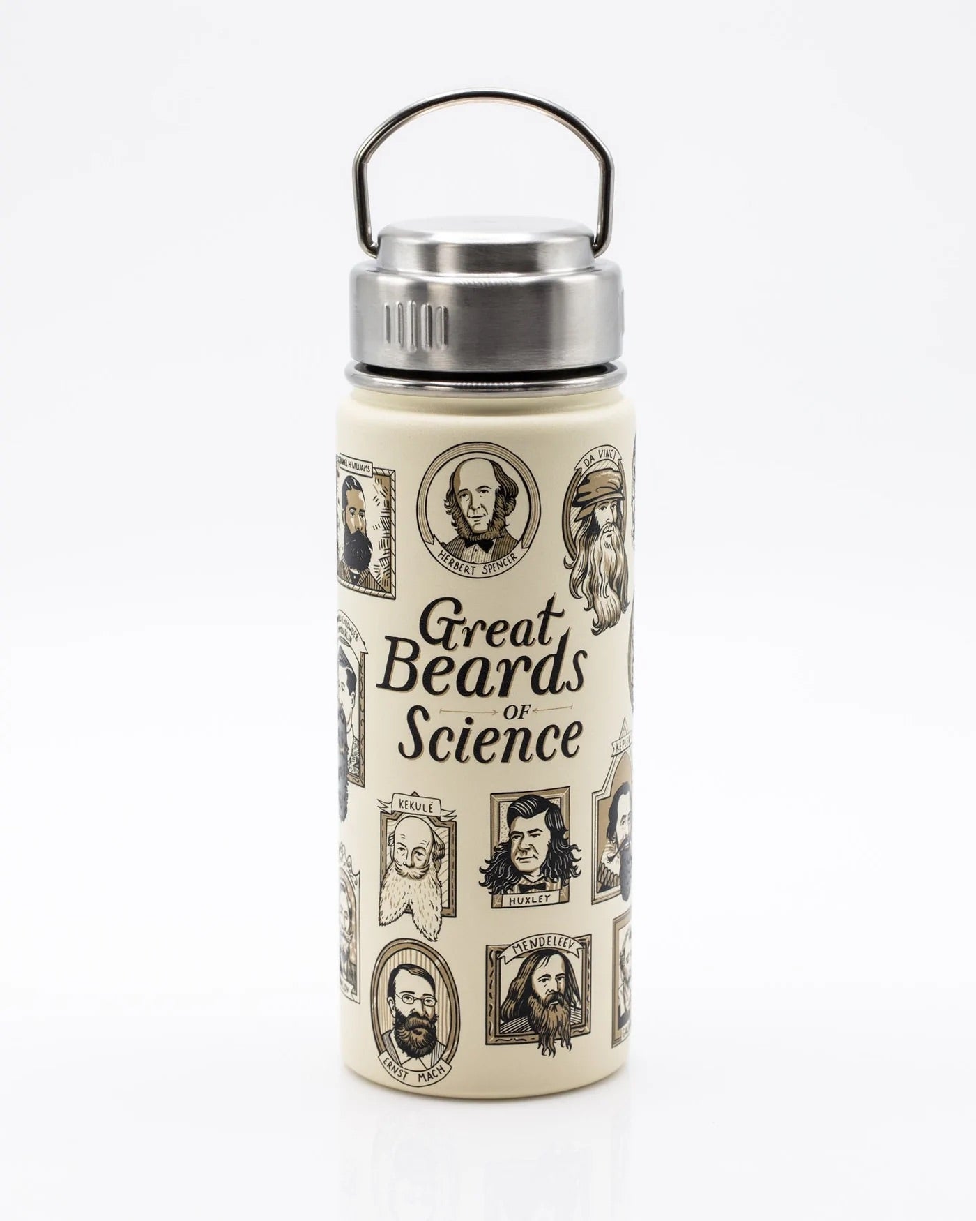Drinking bottle/thermos "Great Beards of Science" (550ml) -. Fairy Positron