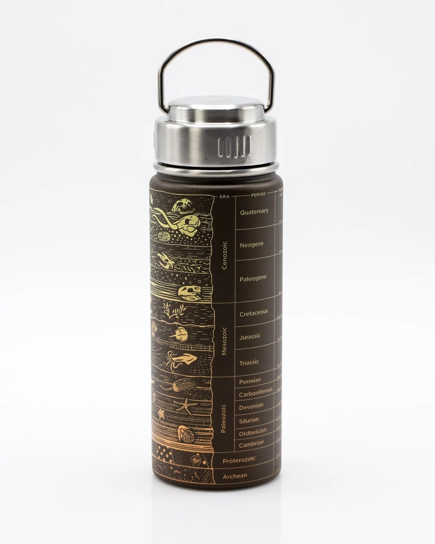 Drinking bottle/thermos earth layers/stratigraphy (550ml) - Fairy Positron