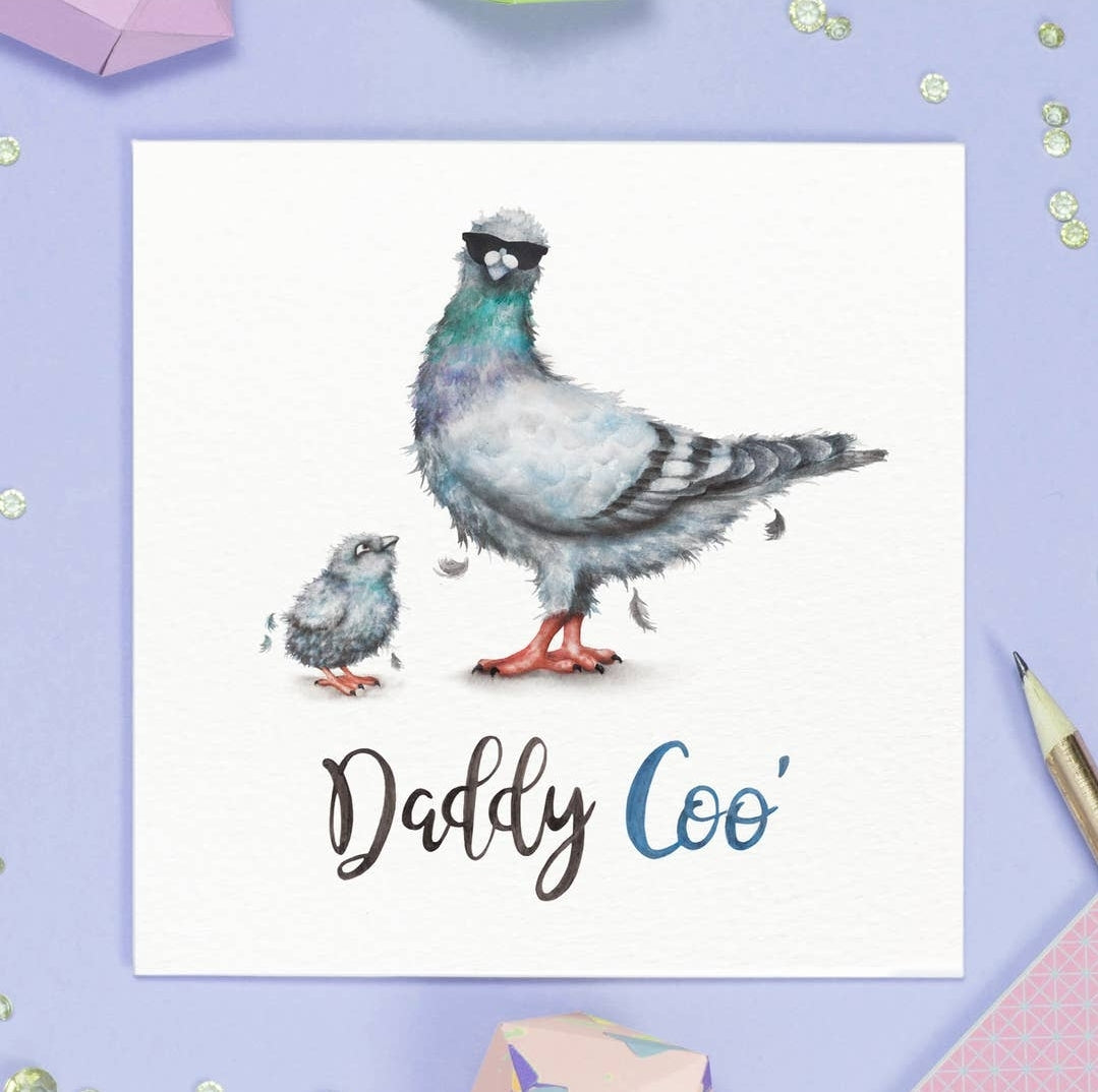 Father's Day greeting card "Daddy Coo'" - Fairy Positron