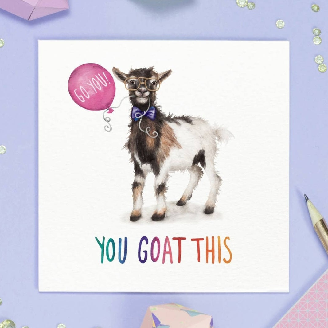 Greeting Card "You Goat This" - Fairy Positron