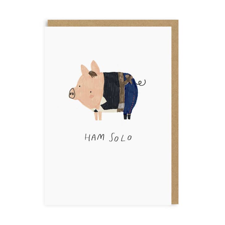 Greeting card "Ham solo" - Fairy Positron