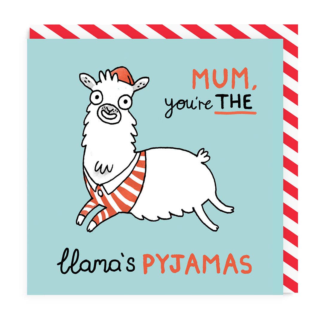 Mother's Day Greeting Card "You're The Llama's Pyjamas" -. Fairy Positron