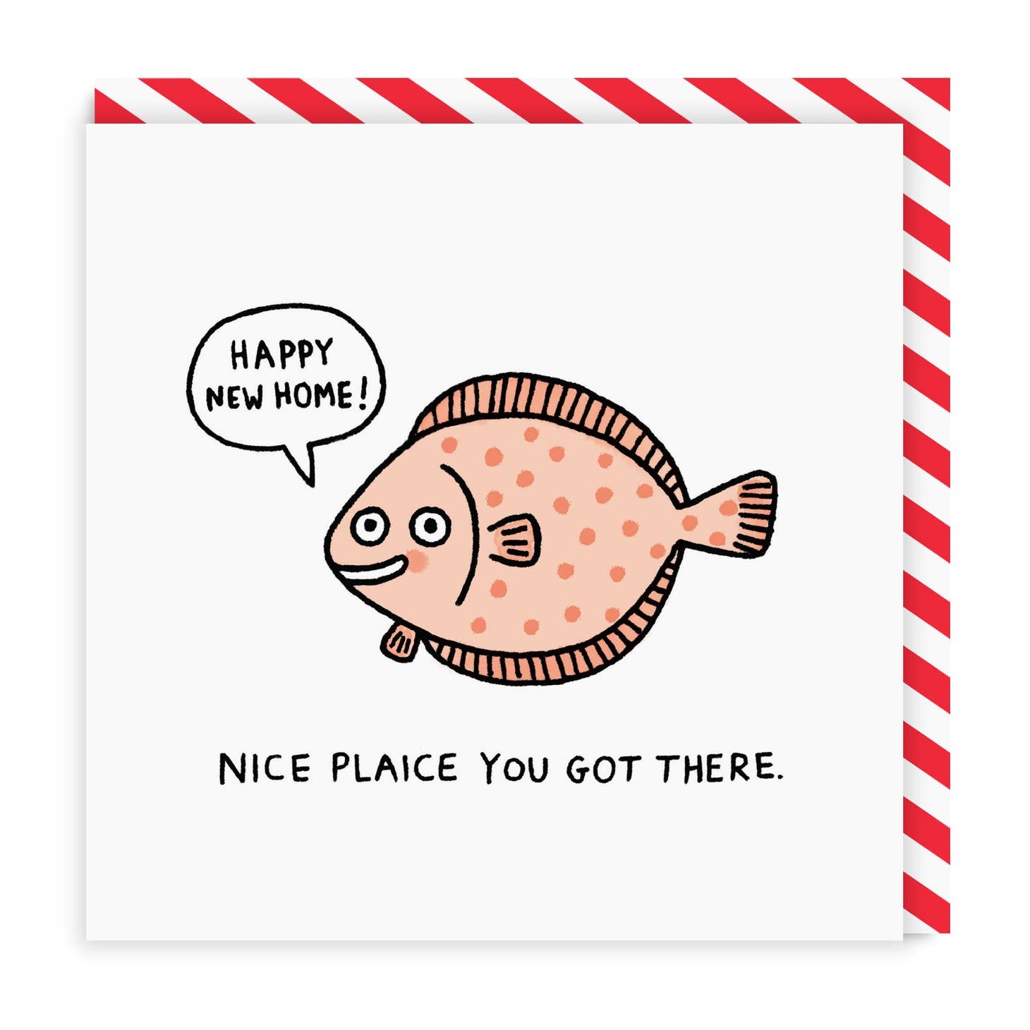 Greeting card "Nice Plaice You Got There" -. Fairy Positron