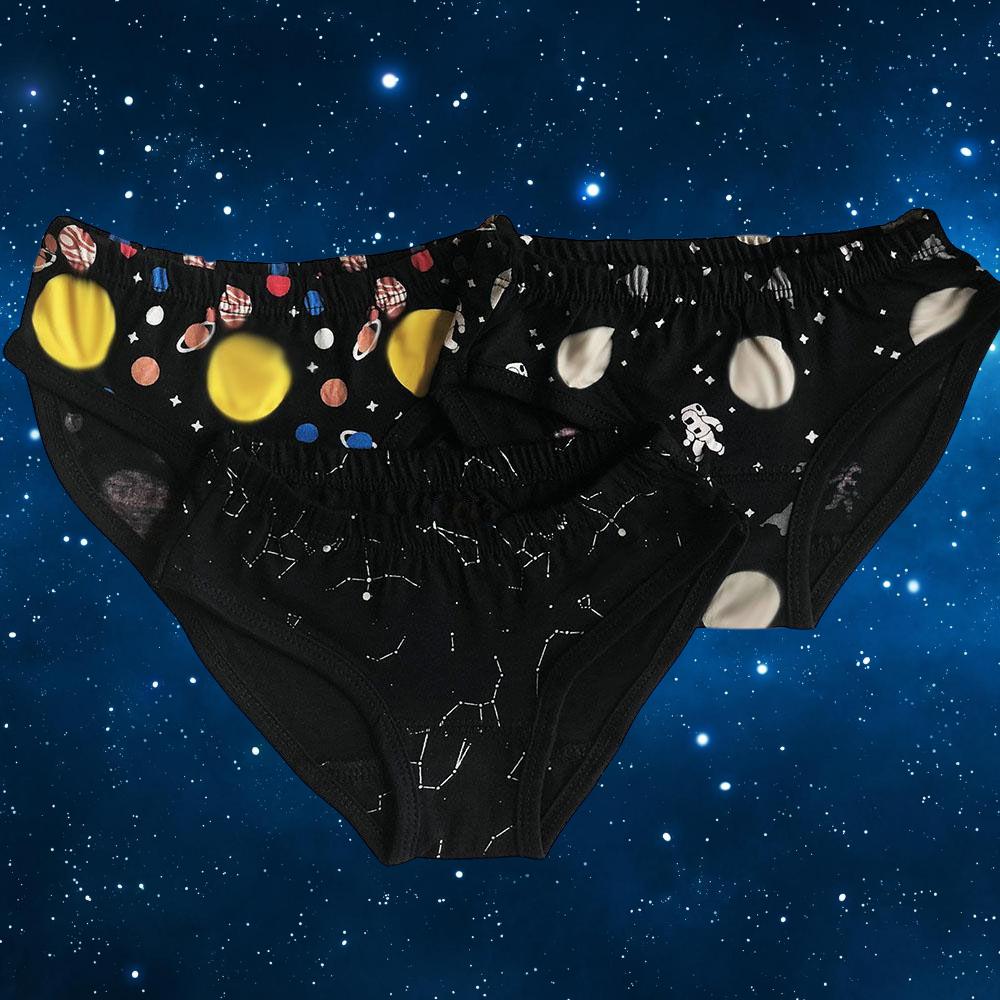 Set of girls' Space lovers briefs - Fairy Positron