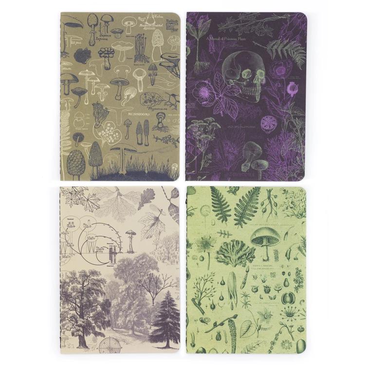 Set of pocket notebooks plants and fungi - Fairy Positron