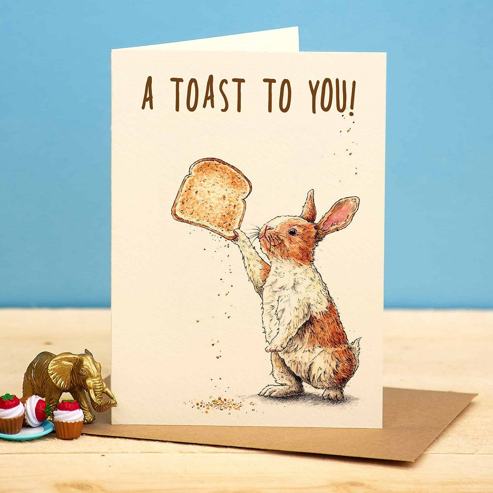 Greeting card "A toast to you" - Fairy Positron