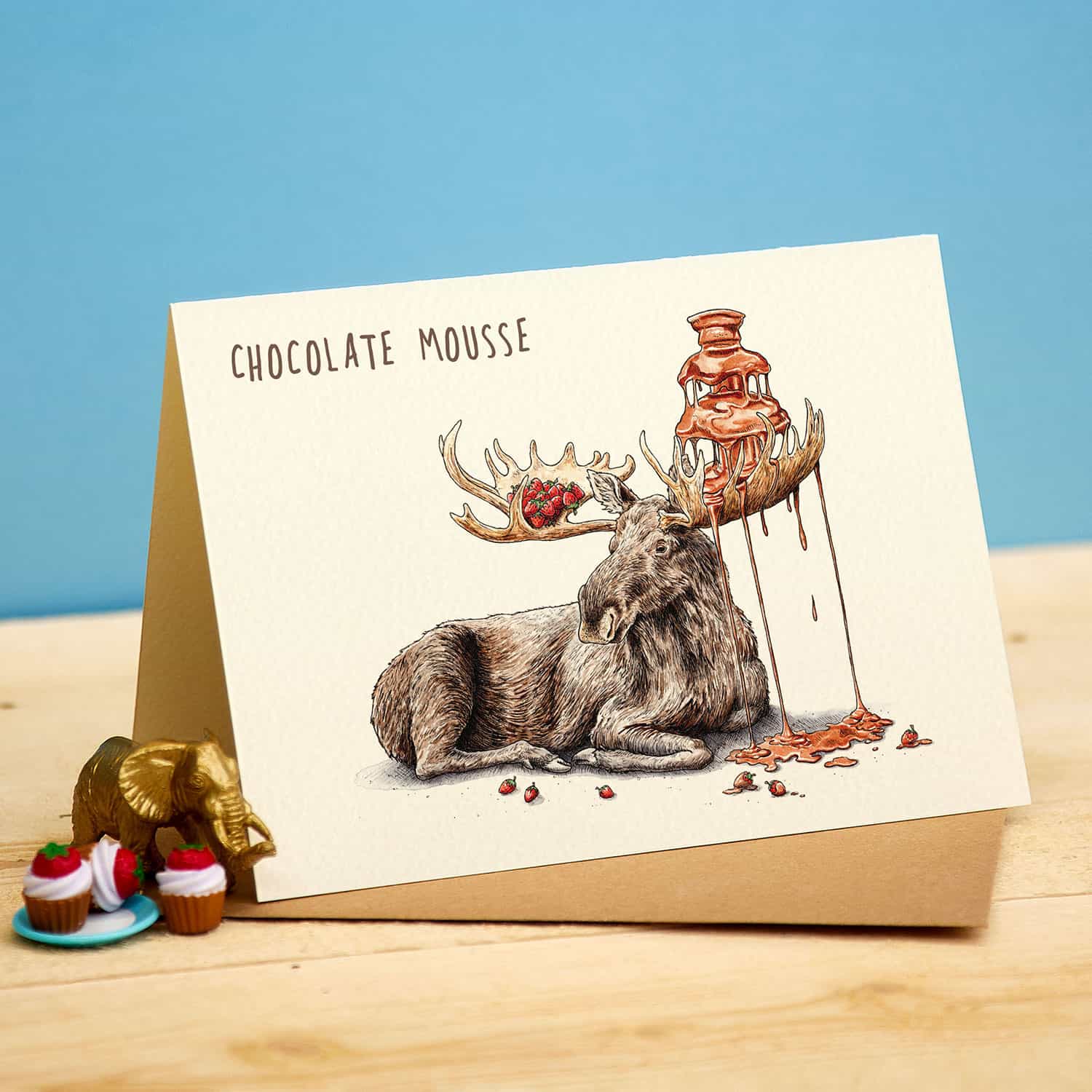 Greeting card "Chocolate Moose" - Fairy Positron