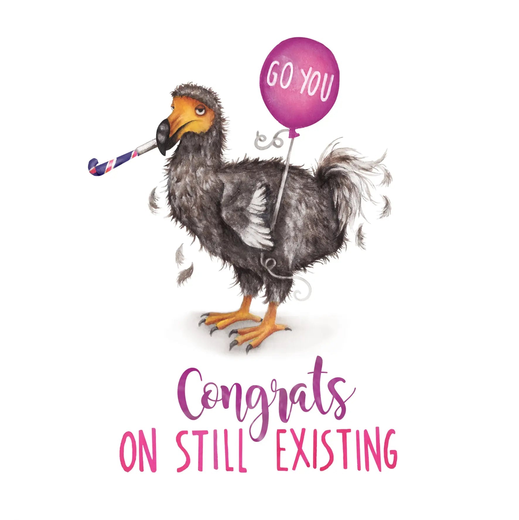Greeting card dodo "Still existing" - Fairy Positron