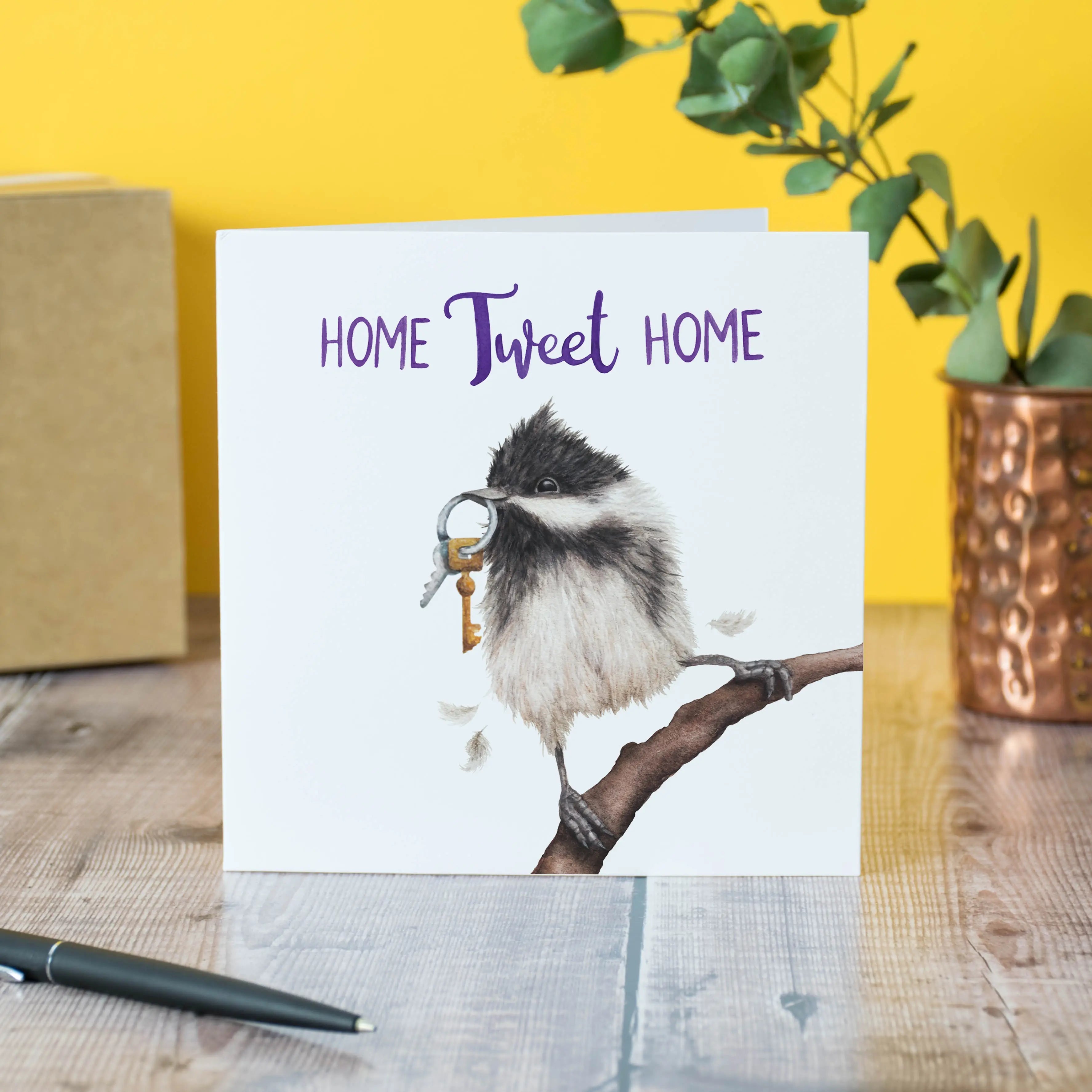 Greeting card "Home Tweet Home" - Fairy Positron