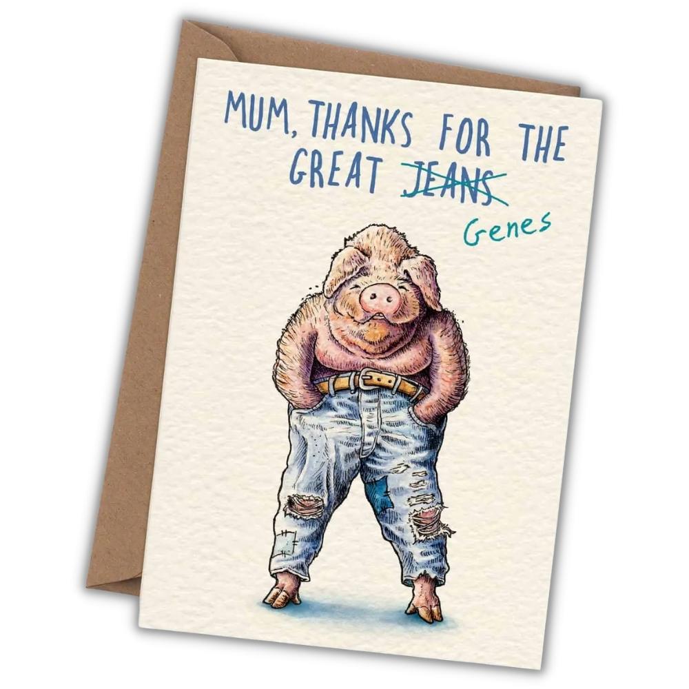Mother's Day greeting card "Great Genes" -. Fairy Positron