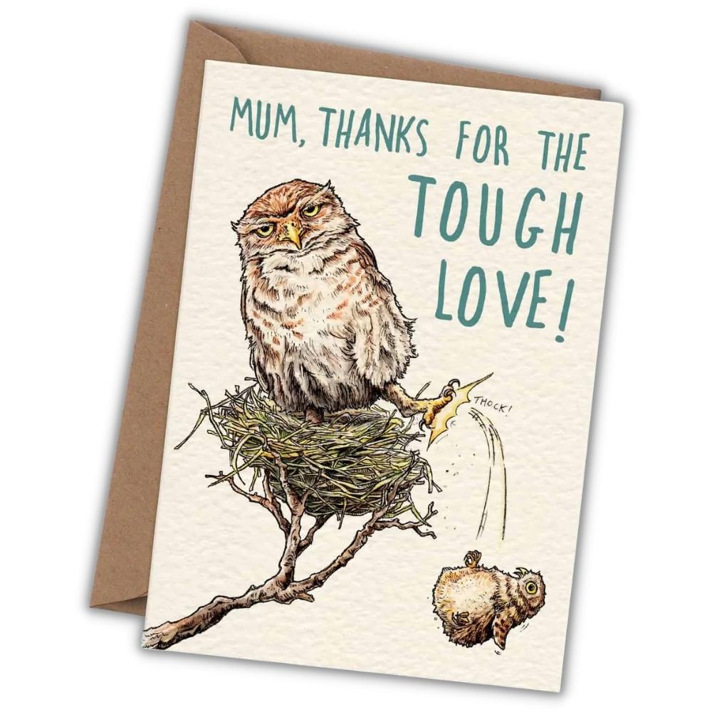Mother's Day greeting card "Tough love" -. Fairy Positron