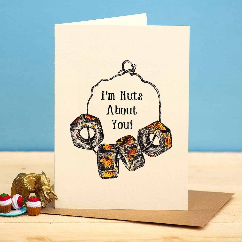 Greeting card nuts "Nuts about you"-.Fairy Positron