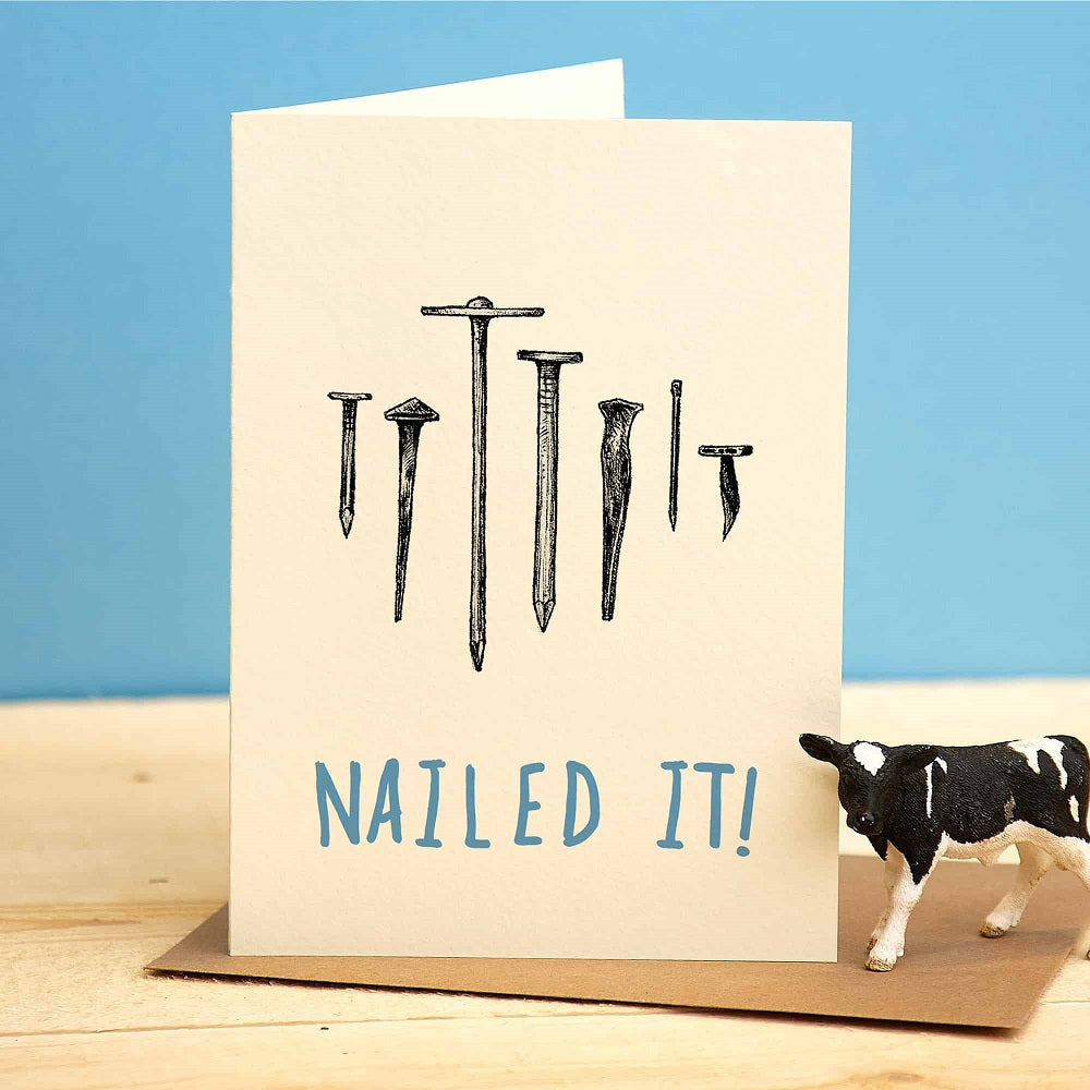 Greeting card nails "Nailed it!"-.Fairy Positron