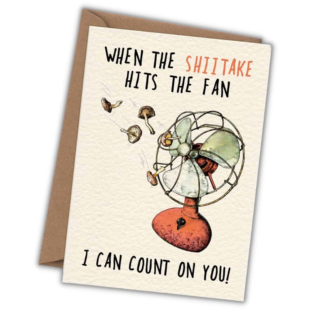 Greeting card shiitake "I can count on you" - Fairy Positron
