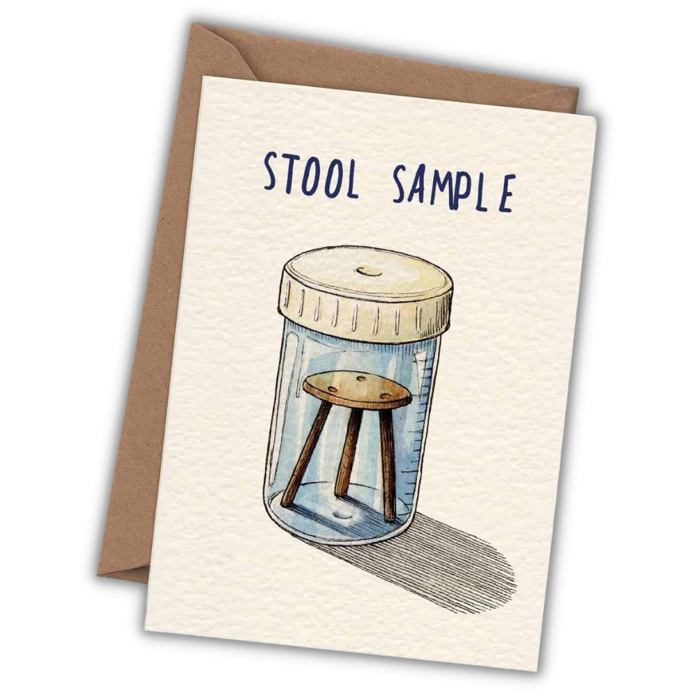 Greeting card "Stool Sample" - Fairy Positron