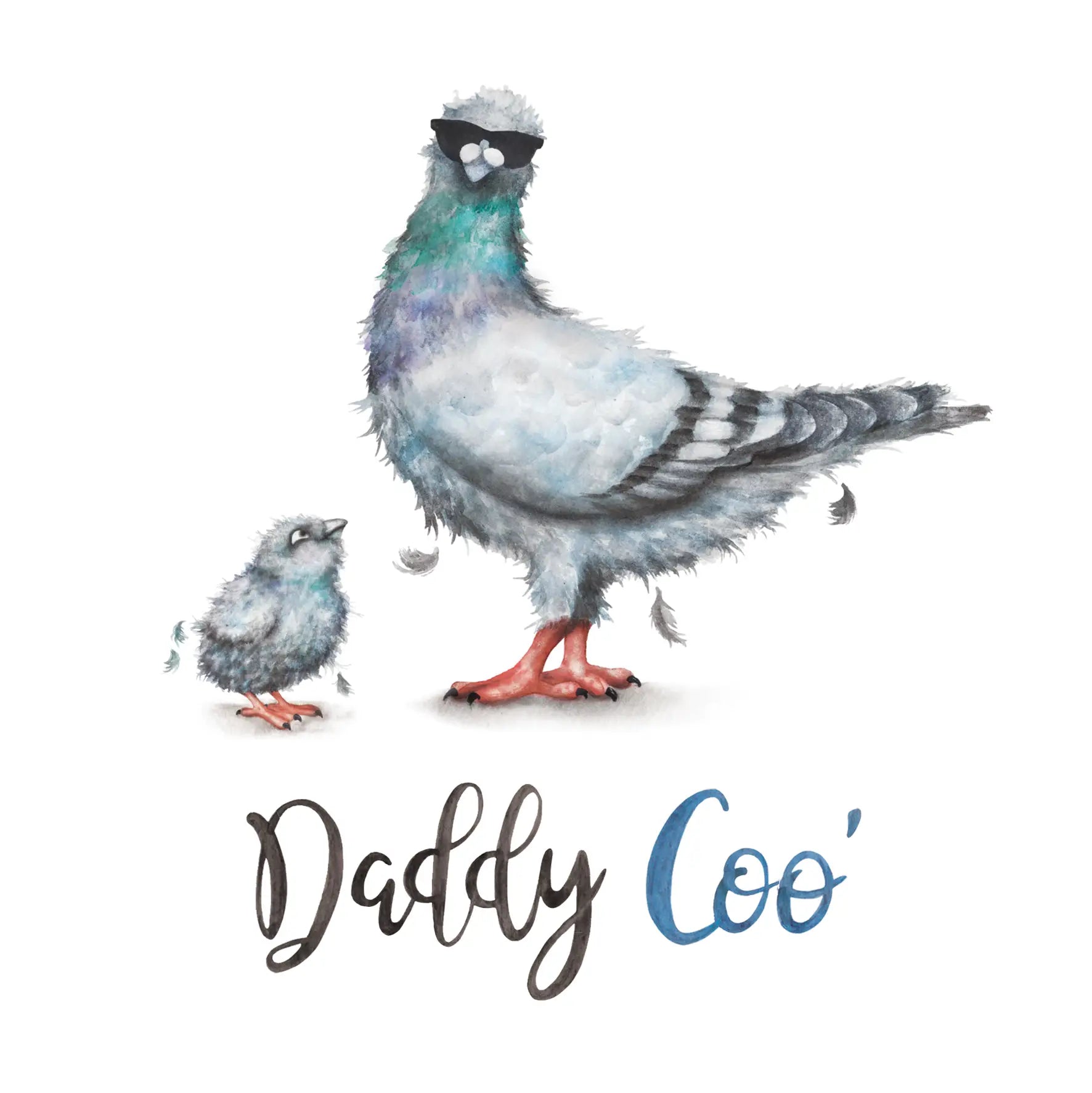 Father's Day greeting card "Daddy Coo'" - Fairy Positron