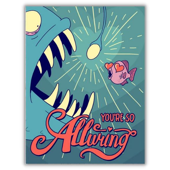 Greeting card "You're so alluring" -. Fairy Positron
