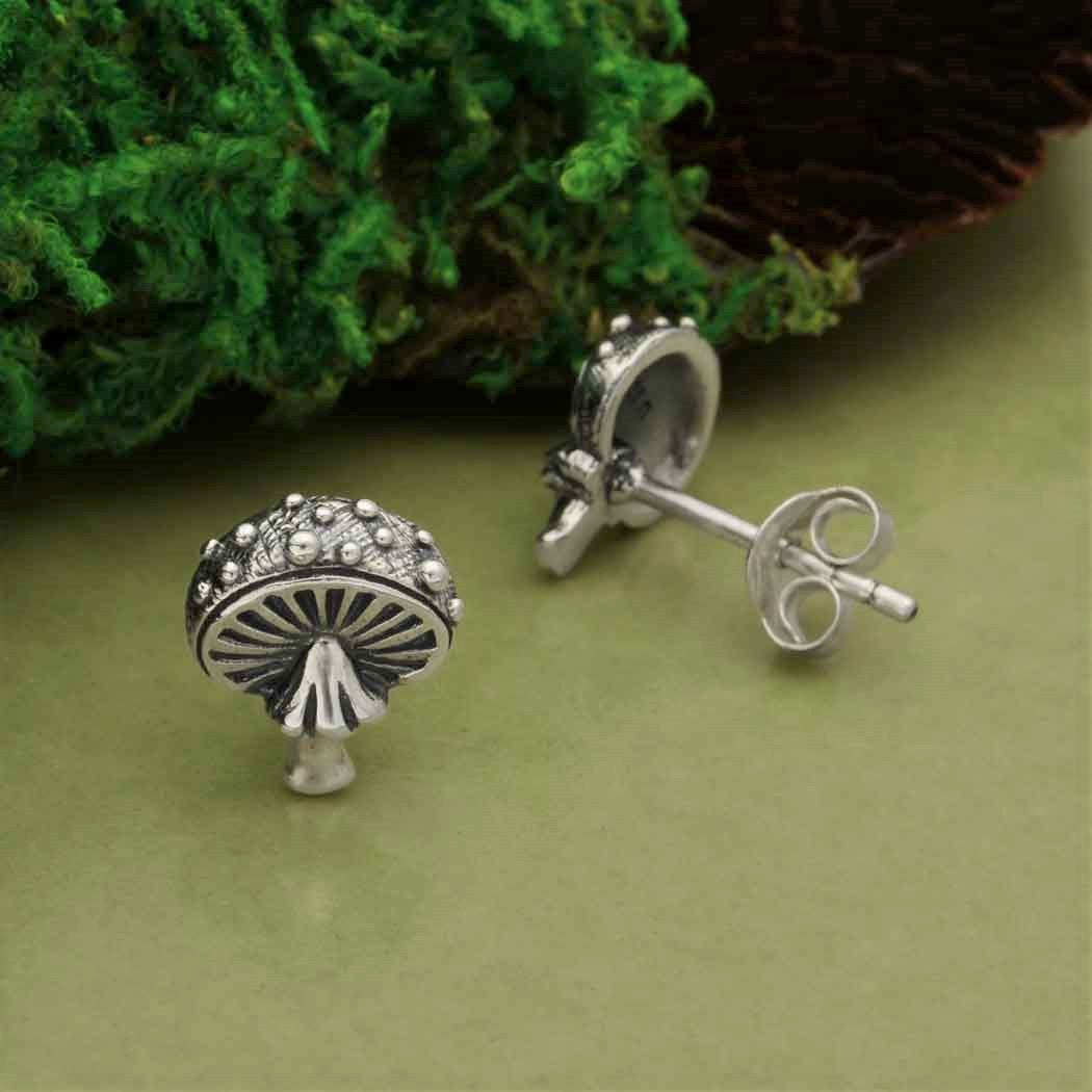 Silver earrings fly swamp - Fairy Positron