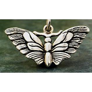 Silver earrings butterfly (pendants) - Fairy Positron