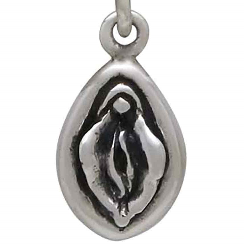 Silver earrings vulva & uterus - Fairy Positron