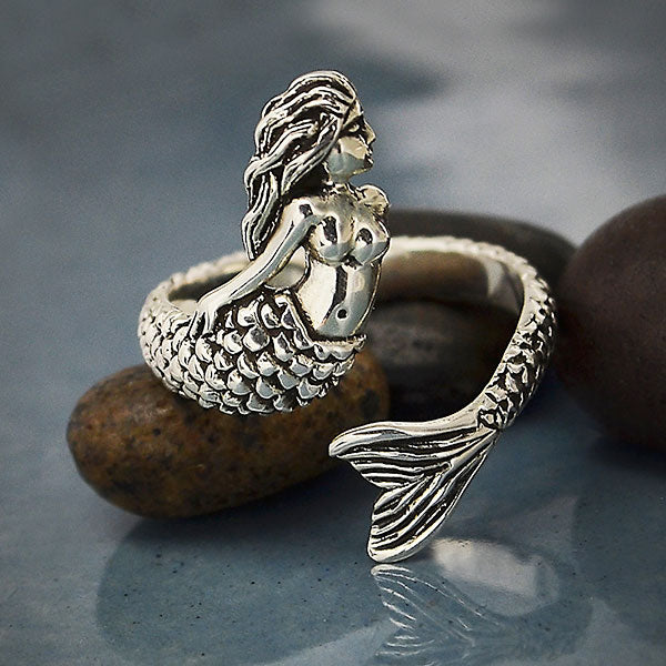 Silver ring mermaid - Fairy Positron