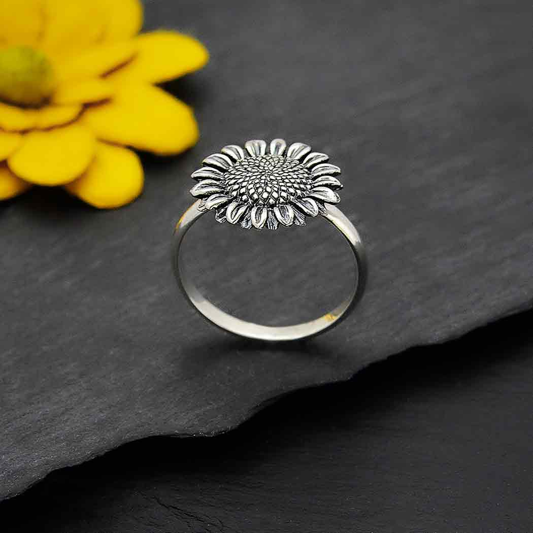 Silver ring sunflower - Fairy Positron